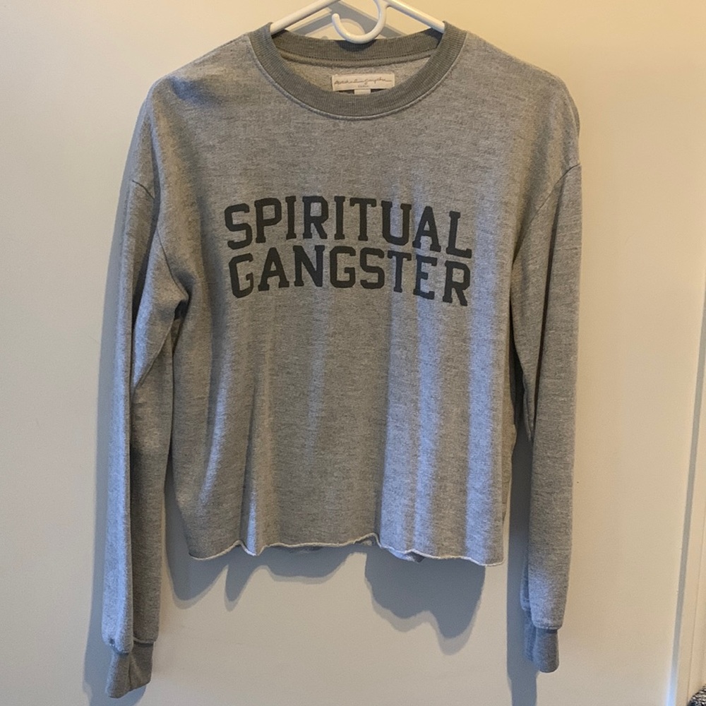 Spiritual Gangster crop sweatshirt